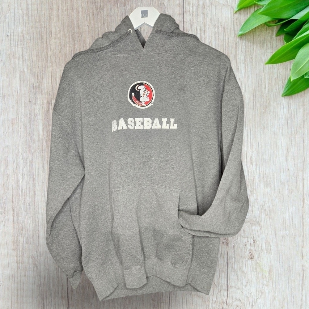FSU Seminoles Baseball Hoodie – Vintage College Vibes & Game Day Comfort Large